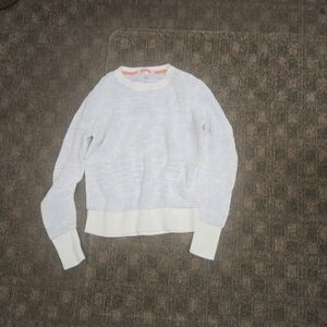 Victoria's Secret White Textured Crew Neck Sweater